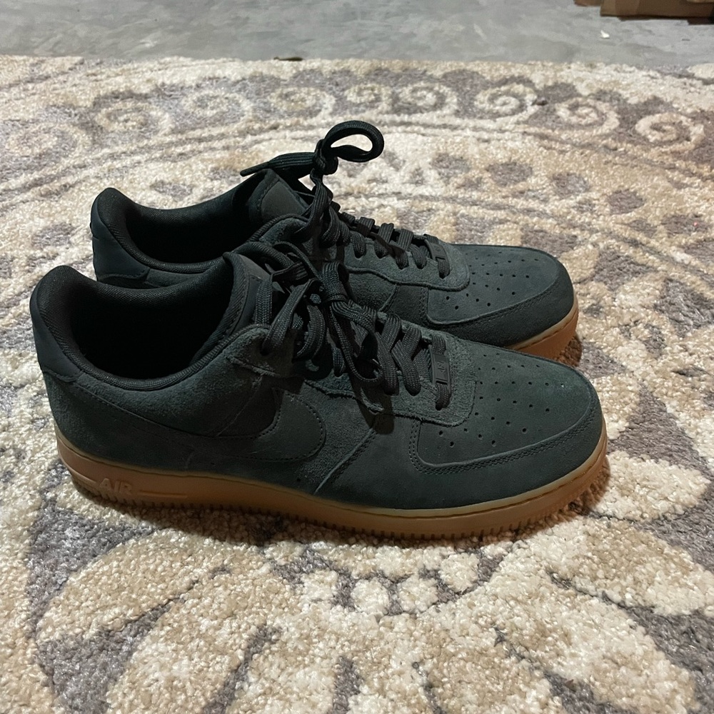 Nike Air Force 1 Green Suede